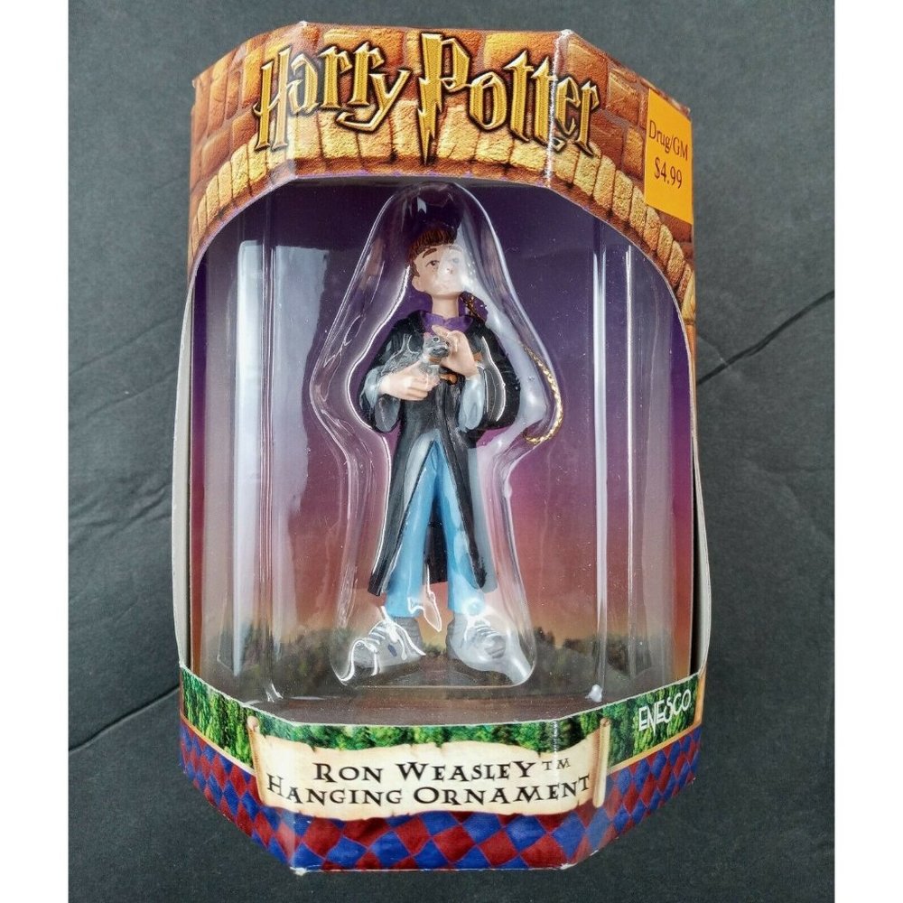 Harry Potter Vintage Ron Weasley Enesco Christmas Ornament 2001 New 881627